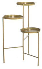 Tri-Level Metal Plant Stand Potted Plant Holder, Gold suitable for any Room in Your Home