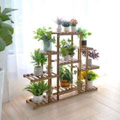 Rectangular Multi-Tiered Plant Stand Flower Shelf Has 6 Tiers, Large Enough To Place 13 Flower Pots Multifunctional Shelf