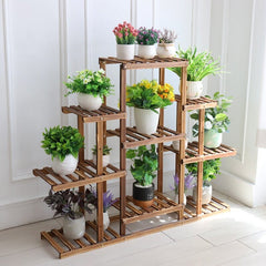 Rectangular Multi-Tiered Plant Stand Flower Shelf Has 6 Tiers, Large Enough To Place 13 Flower Pots Multifunctional Shelf