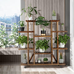 Plant Stand 4 tiers 17 Potted Plants and Sparing Much Space in Your Balcony Open Shelves Provide Enough Room