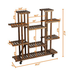 Plant Stand 4 tiers 17 Potted Plants and Sparing Much Space in Your Balcony Open Shelves Provide Enough Room