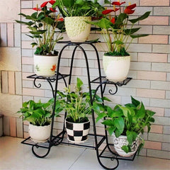 6 Tier Iron Plant Stand, You Can Place These Racks in Garden, Balconies, Hallway, Patios, Decks, Can Be Used As a Bookshelf, Shoe Shelf