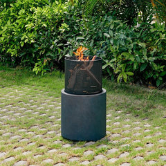 Ketter Polyresin Wood Burning Fire Pit