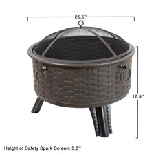 Adora Steel Wood Burning Fire Pit