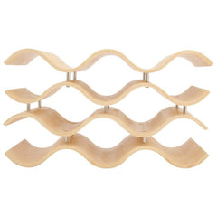 Natural Solid Wood Tabletop Wine Bottle Rack Decorating Your Home Perfect for Showcasing Your Favorite