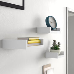 3 Piece Floating Shelf Saves You Space in The Living Room, Bedroom, or Kitchen. Perfect for Organization