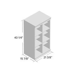 Modular Storage Shelving Twelve Divided Shelves to Maximize Storage Perfect for Space Saving