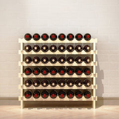 48 Rack Bottle Holder Horizontal Wine Display Stand Placed in Convenient Horizontal Storage Keep the Wine Fresh and Delicious