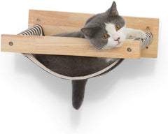 Cat Hammock Wall Mounted Large Cats Shelf - Modern Beds and Perches - Premium Kitty Furniture for Sleeping, Playing, Climbing, and Lounging