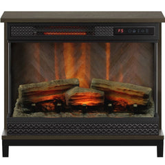 Electric Fireplace 5,200 BTU Heater Provides Supplemental Zone Heating for up to 1,000 Square Feet