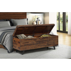 Wood Flip Top Storage Bench Coffee Table Trunk is a Versatile Piece That Can Create Storage All Around your Home