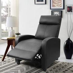 Faux Leather Massage Chair Comfortable High-Density Thick Sponge Adjustable Angle Backrest and Footrest