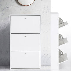 20 Pair Shoe Storage Cabinet Shoe Unit Will Fit Right Into your Hallway. Featuring Lots of Storage,Between 9-12 Pairs of Shoes