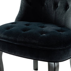 Tufted Velvet Side Chair Brings a Bit of Glam and A Hint of Elegance Whether it's in your Living Room, Den, Or At your Bedroom Vanity