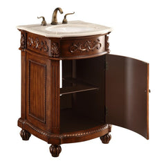 Brown Single Bathroom Vanity Providing your Home Or Office Bathroom Hand-Painted Teak Brown Antique beige Antique White Finish