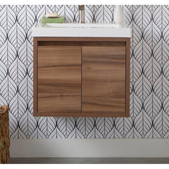 25" Wall-Mount Single Bathroom Vanity Modern & Contemporary Bathroom Vanities Great Option To Open up Larger Bathroom Space