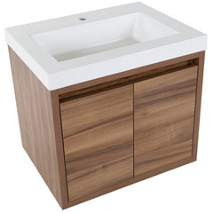 25" Wall-Mount Single Bathroom Vanity Modern & Contemporary Bathroom Vanities Great Option To Open up Larger Bathroom Space