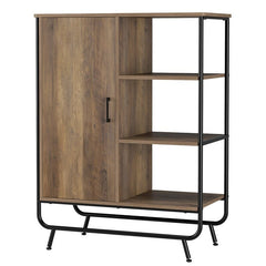 1 - Door Accent Cabinet Storage Cabinet Organizer 3 Side Shelves Keeps Everything Storage Cabinet for Living Room or Bedroom