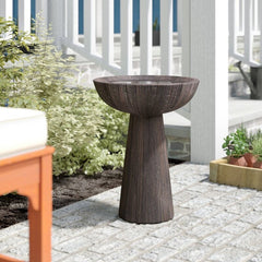 Garden Outdoor Birdbath Welcome Feathered Friends to your Garden with this Bold Birdbath Weather-Resistant Concrete Rustic Twist