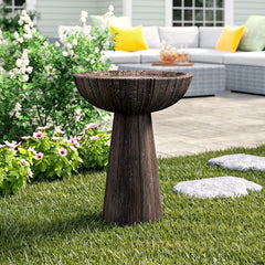 Garden Outdoor Birdbath Welcome Feathered Friends to your Garden with this Bold Birdbath Weather-Resistant Concrete Rustic Twist