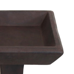 Simply Square Modern Reinforced Concrete Bird Bath Modern-Style Square Birdbath is the Perfect Accent for Any Garden, Yard, or Patio