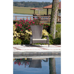 Patio Chair with Cushions Bring Contemporary Style to your Patio or Porch Polyester-Blend Cushion for Added Comfort and Support