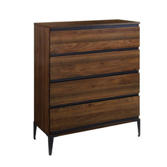 Dark Walnut 4 Drawer Gives you Plenty of Space to Organize Your Wardrobe Or Keep your Spare Linens in One Spot in your Bedroom