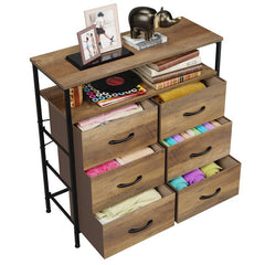 6 Drawer Chest Perfect for Bedroom, Living Room, Closet, Nursery or Kid's Room, Playrooms, Toddlers Room, Entryway, Hallway