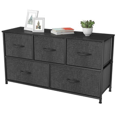 5 Drawer Dresser Multi-Functional Dresser for Every Household. Provides Additional Storage Space in your Living Room or Bedroom