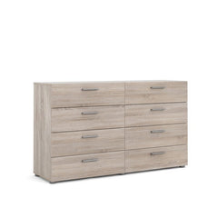 Truffle 8 Drawer Double Dresser Brings your Bedroom Or Guest Room Roller Glides that Provide a Place for your Wardrobe, Extra Bedding