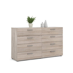 Truffle 8 Drawer Double Dresser Brings your Bedroom Or Guest Room Roller Glides that Provide a Place for your Wardrobe, Extra Bedding