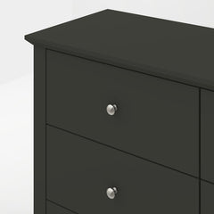 Graphite Grey 6 Drawer Double Dresser Greatest Partner to Adorn your House Perfect Place to Display your Stylish Decorations