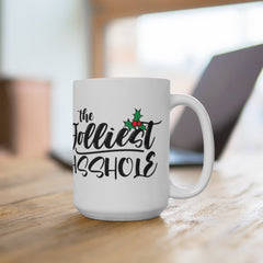 Jolliest asshole Christmas mug, Rae Dunn holiday mug, Home alone winter mug, Rae Dunn Christmas gift, Christmas funny stocking stuff