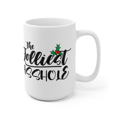 Jolliest asshole Christmas mug, Rae Dunn holiday mug, Home alone winter mug, Rae Dunn Christmas gift, Christmas funny stocking stuff