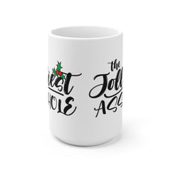 Jolliest asshole Christmas mug, Rae Dunn holiday mug, Home alone winter mug, Rae Dunn Christmas gift, Christmas funny stocking stuff