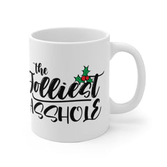 Jolliest asshole Christmas mug, Rae Dunn holiday mug, Home alone winter mug, Rae Dunn Christmas gift, Christmas funny stocking stuff