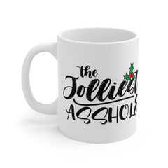 Jolliest asshole Christmas mug, Rae Dunn holiday mug, Home alone winter mug, Rae Dunn Christmas gift, Christmas funny stocking stuff