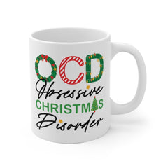 OCD Obsessive Christmas Disorder Mug, Funny Christmas Mug, OCD mug, Christmas Obsessed, Hot Cocoa Mug, Funny Mug, Holiday Mug,Christmas Gift