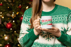 This Girl Loves Christmas Festive Mug, Funny Christmas Mug For Her, Mug For Christmas Gift, Christmas Friend Mug, Christmas Girlfriend Gifts