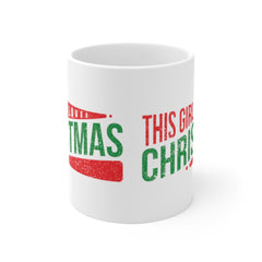 This Girl Loves Christmas Festive Mug, Funny Christmas Mug For Her, Mug For Christmas Gift, Christmas Friend Mug, Christmas Girlfriend Gifts