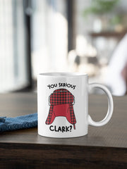 National Lampoon Mug, You Serious Clark, Christmas Mug, Hot Cocoa Mug, Christmas Movie Mug, Funny Christmas Mug, Stocking Stuffer, Plaid Mug