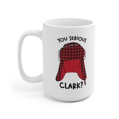 National Lampoon Mug, You Serious Clark, Christmas Mug, Hot Cocoa Mug, Christmas Movie Mug, Funny Christmas Mug, Stocking Stuffer, Plaid Mug