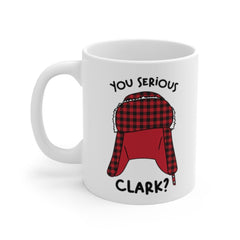 National Lampoon Mug, You Serious Clark, Christmas Mug, Hot Cocoa Mug, Christmas Movie Mug, Funny Christmas Mug, Stocking Stuffer, Plaid Mug