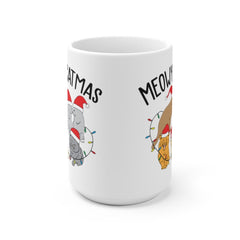 Meowy Catmas Christmas Coffee mug, Funny Cats Mug, Cat Mom, Kitty gift shirt, Christmas gift for Mom, Christmas Coffee mug Cat Lover Gift