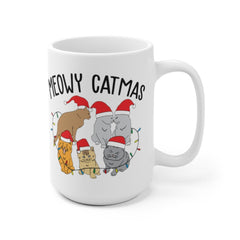 Meowy Catmas Christmas Coffee mug, Funny Cats Mug, Cat Mom, Kitty gift shirt, Christmas gift for Mom, Christmas Coffee mug Cat Lover Gift