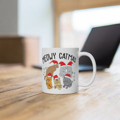 Meowy Catmas Christmas Coffee mug, Funny Cats Mug, Cat Mom, Kitty gift shirt, Christmas gift for Mom, Christmas Coffee mug Cat Lover Gift