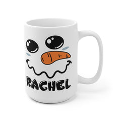 Secret Santa gift, Snowman Face Mug, Personalized Hot Chocolate Mugs, Funny coffee mugs