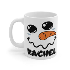 Secret Santa gift, Snowman Face Mug, Personalized Hot Chocolate Mugs, Funny coffee mugs