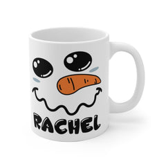 Secret Santa gift, Snowman Face Mug, Personalized Hot Chocolate Mugs, Funny coffee mugs