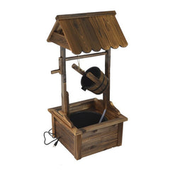 Aldous Wood Wishing Well Outdoor Patio Water Fountain This Classic Design Will Delight you and Your Family for Years to Come